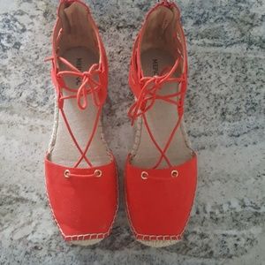 Red espadrilles